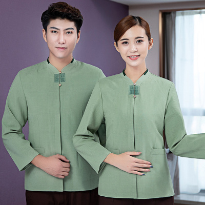 pre-oder**เสื้อพนักงานแม่บ้าน เสื้อแม่บ้านทำความสะอาด พนักงานสปา พนักงานโรงแรม พนักงานรีสอร์ท (สินค้าไม่รวมกางเกง) ***สินค้าไม่สามารถเปลี่ยนสีและรูปแบบได้คะ สีตามภาพ ไซร์ L XL 2XL 3XL 4XL
