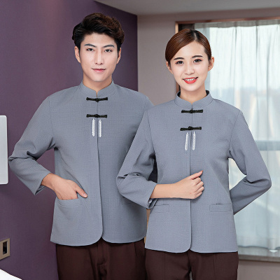 pre-oder**เสื้อพนักงานแม่บ้าน เสื้อแม่บ้านทำความสะอาด พนักงานสปา พนักงานโรงแรม พนักงานรีสอร์ท (สินค้าไม่รวมกางเกง) ***สินค้าไม่สามารถเปลี่ยนสีและรูปแบบได้คะ สีตามภาพ ไซร์ L XL 2XL 3XL 4XL