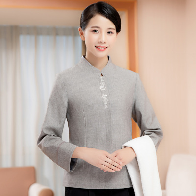 pre-oder**เสื้อพนักงานแม่บ้าน เสื้อแม่บ้านทำความสะอาด พนักงานสปา พนักงานโรงแรม พนักงานรีสอร์ท (สินค้าไม่รวมกางเกง) ***สินค้าไม่สามารถเปลี่ยนสีและรูปแบบได้คะ สีตามภาพ ไซร์ L XL 2XL 3XL 4XL