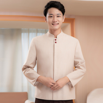 pre-oder**เสื้อพนักงานแม่บ้าน เสื้อแม่บ้านทำความสะอาด พนักงานสปา พนักงานโรงแรม พนักงานรีสอร์ท (สินค้าไม่รวมกางเกง) ***สินค้าไม่สามารถเปลี่ยนสีและรูปแบบได้คะ สีตามภาพ ไซร์ L XL 2XL 3XL 4XL