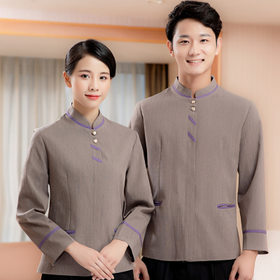 pre-oder**เสื้อพนักงานแม่บ้าน เสื้อแม่บ้านทำความสะอาด พนักงานสปา พนักงานโรงแรม พนักงานรีสอร์ท (สินค้าไม่รวมกางเกง) ***สินค้าไม่สามารถเปลี่ยนสีและรูปแบบได้คะ สีตามภาพ ไซร์ L XL 2XL 3XL 4XL