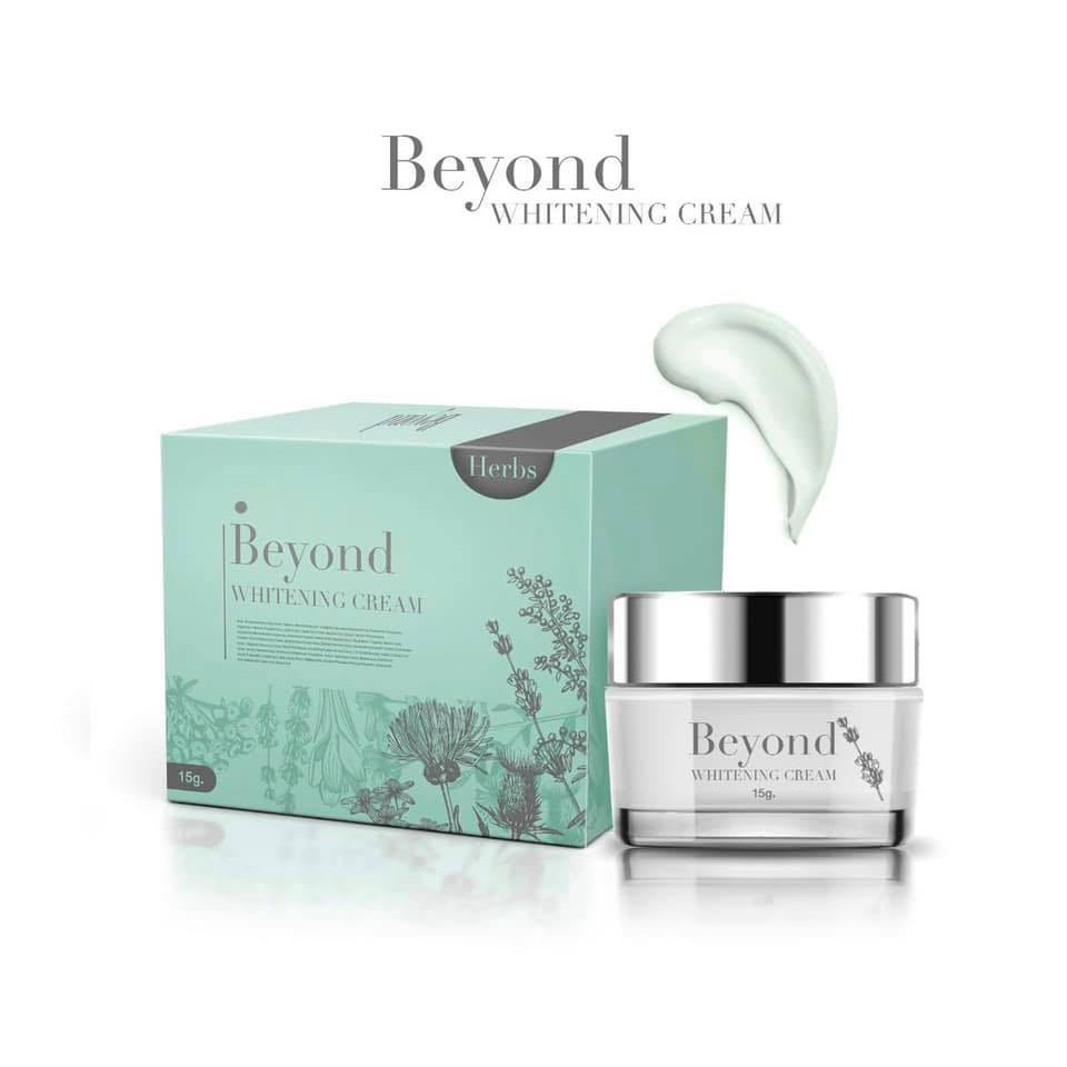 ครีมบียอน Beyond Whitening Cream ครีมบำรุงผิวหน้าที่ผลิตจากสารสกัดสมุนไพรกว่า 13 ชนิด ดูแลเรื่องสิว ฝ้า กระ จุดด่าวดำโดยเฉพาะ