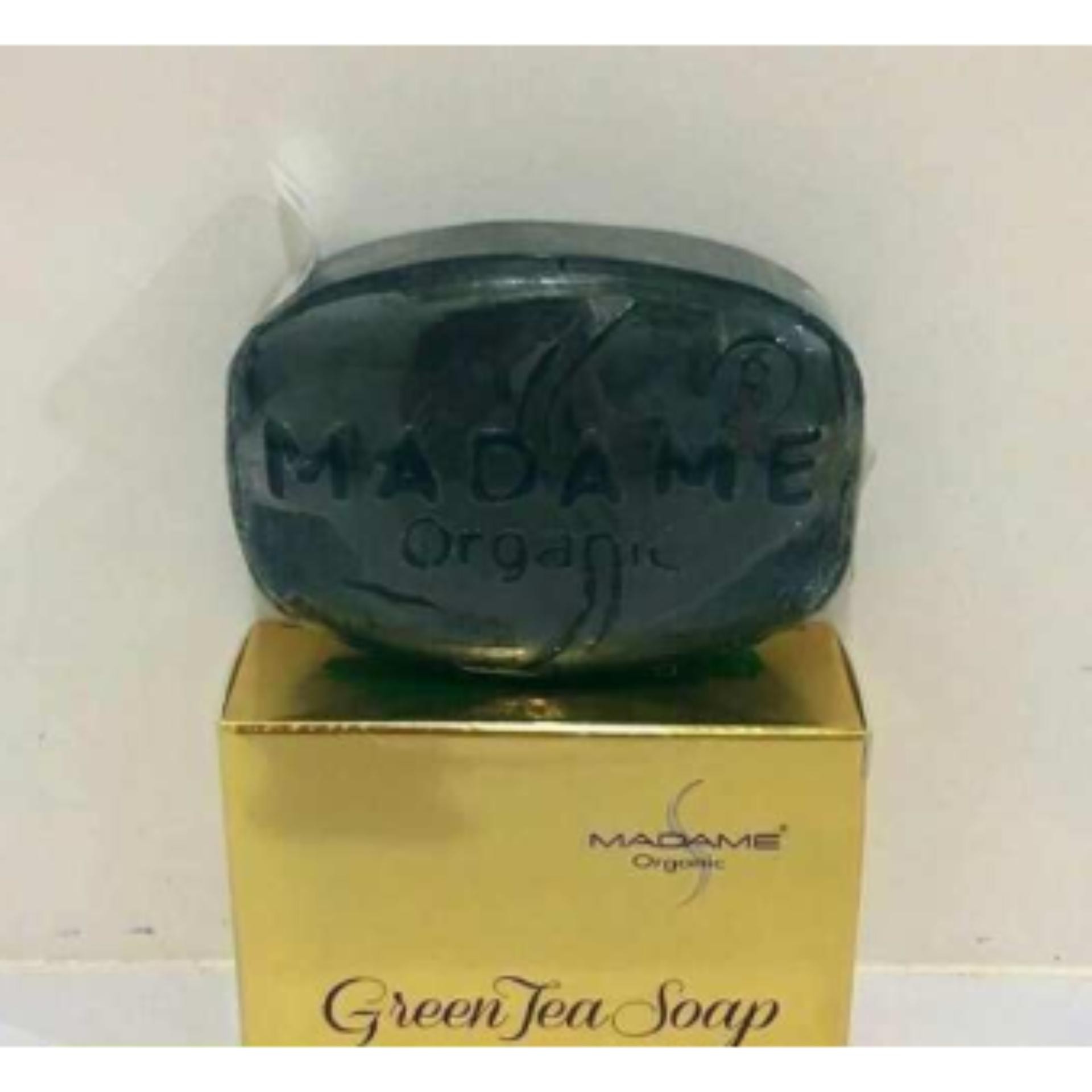 Madame Organic มาดามออแกนิก สบู่มาดามออแกนิค สบู่ชาเขียวGreen Tea Soap (1 ก้อน)