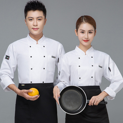 pre-order ** เสื้อเชฟ เสื้อพ่อครัว เสื้อฟอร์มพนักงาน ยูนิฟอร์ม เสื้อเชฟชาย - เสื้อเชฟหญิง (เฉพาะเสื้อตัวเดียว ไม่รวมอุปกรณ์เสริม) สีตามภาพ ไซร์ M L XL XXL 3XL 4XL 