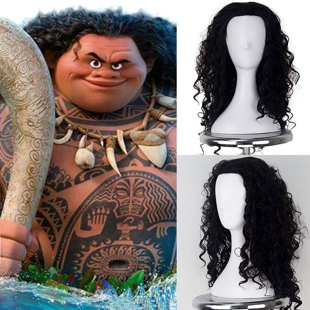 วิกผมมาวอิ(Maui) จากการ์ตูน Moana โมอาน่า ผจญภัยตำนานหมู่เกาะทะเลใต้งานสวยมากๆ Cosplay wig วิกผมแฟนซี คนผมคนป่า วิกผมชาวเกาะ