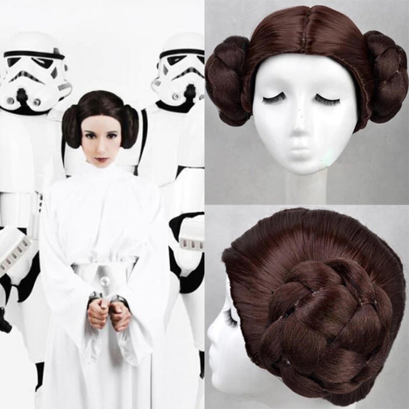 วิกเจ้าหญิงเลอา  เลอา ออร์กานา โซโล วิกprincess leia สตาร์วอร์ส Star Wars Cosplay wig วิกผมแฟนซี 