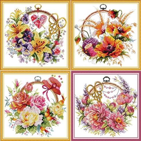 Flower Basket (ไม่พิมพ์/พิมพ์ลาย)