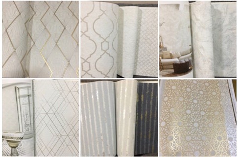 WALLเกาหลี ม้วนใหญ่ 15ตรม กว้าง1.06ม ยาว15.6มcf