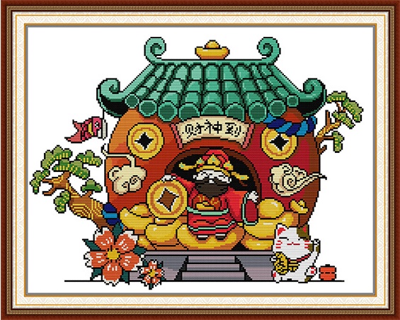 God of wealth (ไม่พิมพ์/พิมพ์ลาย)