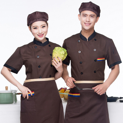 pre-order ** เสื้อเชฟ เสื้อพ่อครัว เสื้อฟอร์มพนักงาน ยูนิฟอร์ม เสื้อเชฟชาย - เสื้อเชฟหญิง (เฉพาะเสื้อตัวเดียว ไม่รวมอุปกรณ์เสริม) สีตามภาพ ไซร์ M L XL XXL 3XL