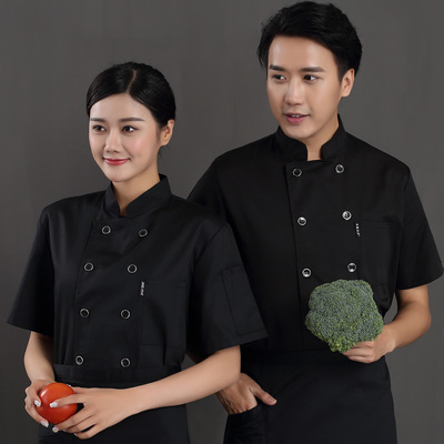 pre-order ** เสื้อเชฟ เสื้อพ่อครัว เสื้อฟอร์มพนักงาน ยูนิฟอร์ม เสื้อเชฟชาย - เสื้อเชฟหญิง (เฉพาะเสื้อตัวเดียว ไม่รวมอุปกรณ์เสริม) สีตามภาพ ไซร์ M L XL XXL 3XL