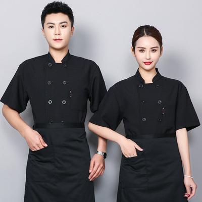 pre-order ** เสื้อเชฟ เสื้อพ่อครัว เสื้อฟอร์มพนักงาน ยูนิฟอร์ม เสื้อเชฟชาย - เสื้อเชฟหญิง (เฉพาะเสื้อตัวเดียว ไม่รวมอุปกรณ์เสริม) สีตามภาพ ไซร์ M L XL XXL 3XL   4XL