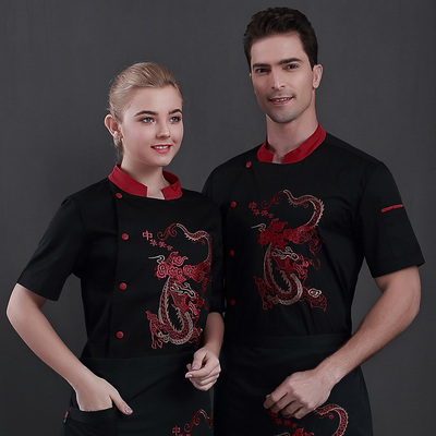 pre-order ** เสื้อเชฟ เสื้อพ่อครัว เสื้อฟอร์มพนักงาน ยูนิฟอร์ม เสื้อเชฟชาย - เสื้อเชฟหญิง (เฉพาะเสื้อตัวเดียว ไม่รวมอุปกรณ์เสริม) สีตามภาพ ไซร์ M L XL XXL 3XL   4XL