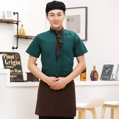 pre-oder** เสื้อพนักงานเสริฟ  พนักงานโรงแรม พนักงานรีสอร์ท (สินค้าไม่รวมกางเกง) ***สินค้าไม่สามารถเปลี่ยนสีและรูปแบบได้คะ สีตามภาพ ไซร์ L XL 2XL 3XL 