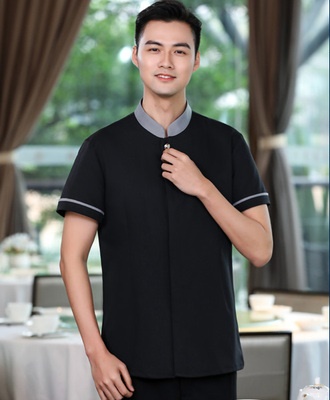 pre-oder** เสื้อพนักงานเสริฟ  พนักงานโรงแรม พนักงานรีสอร์ท (สินค้าไม่รวมกางเกง) ***สินค้าไม่สามารถเปลี่ยนสีและรูปแบบได้คะ สีตามภาพ ไซร์ L XL 2XL 3XL  4XL