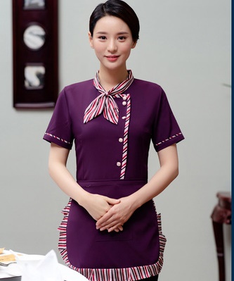 pre-oder** เสื้อพนักงานเสริฟ  พนักงานโรงแรม พนักงานรีสอร์ท (สินค้าไม่รวมกางเกง) ***สินค้าไม่สามารถเปลี่ยนสีและรูปแบบได้คะ สีตามภาพ ไซร์ L XL 2XL 3XL  4XL