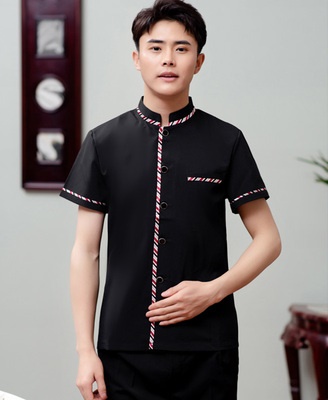 pre-oder** เสื้อพนักงานเสริฟ  พนักงานโรงแรม พนักงานรีสอร์ท (สินค้าไม่รวมกางเกง) ***สินค้าไม่สามารถเปลี่ยนสีและรูปแบบได้คะ สีตามภาพ ไซร์ L XL 2XL 3XL  4XL
