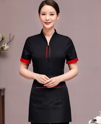pre-oder** เสื้อพนักงานเสริฟ  พนักงานโรงแรม พนักงานรีสอร์ท (สินค้าไม่รวมกางเกง) ***สินค้าไม่สามารถเปลี่ยนสีและรูปแบบได้คะ สีตามภาพ ไซร์ L XL 2XL 3XL  4XL