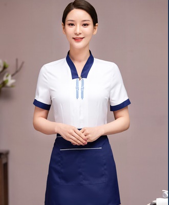 pre-oder** เสื้อพนักงานเสริฟ  พนักงานโรงแรม พนักงานรีสอร์ท (สินค้าไม่รวมกางเกง) ***สินค้าไม่สามารถเปลี่ยนสีและรูปแบบได้คะ สีตามภาพ ไซร์ L XL 2XL 3XL  4XL