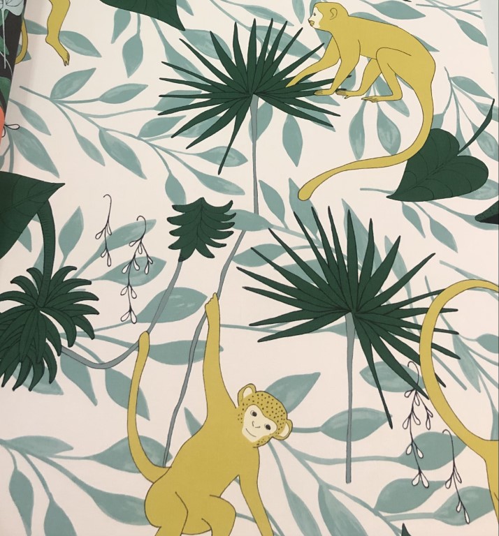 wallใบไม้ ยาว 10ม กว้าง 53ซม ม้วน5ตรม abt