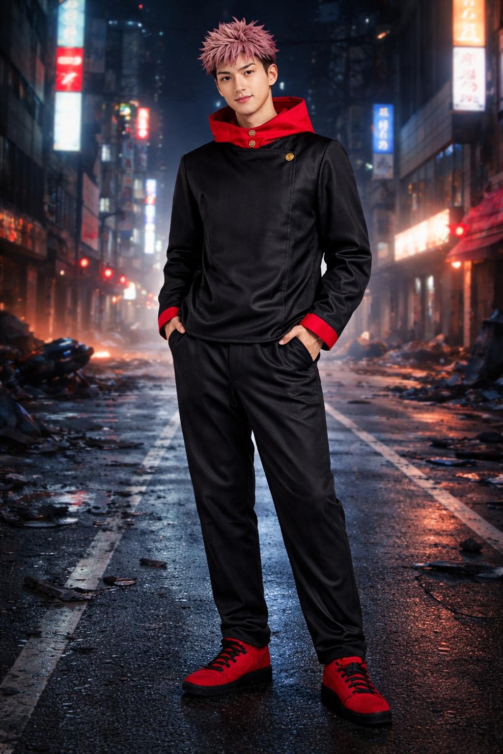 7C219 อิตาโดริ ยูจิ มหาเวทย์ผนึกมาร Itadori Yuji Jujutsu Kaisen Costume