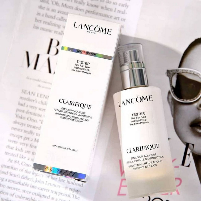 Lancome Clarifique Brightening Rebalancing Watery Emulsion75 ml. มอยซ์เจอร์ไรเซอร์ เนื้ออิมัลชั่น ผิวสวยกระจ่างใส เนื้อผิวละเอียดเปล่งประกาย ผิวชุ่มชื่นนาน 24 ชั่วโมง