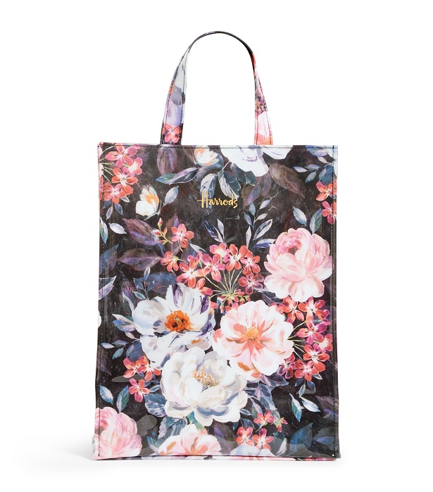 กระเป๋า Harrods ของแท้ รุ่น Tea Rose Medium Shopper Bag  (กระดุม)***พร้อมส่ง