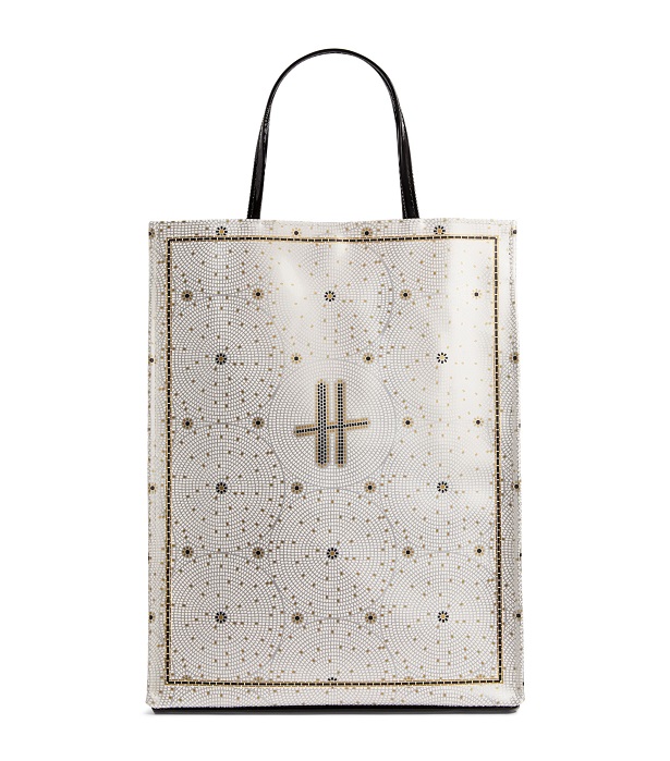 Harrods Bag  รุ่น Medium Mosaic Floor Shopper Bag (กระดุม)***พร้อมส่ง