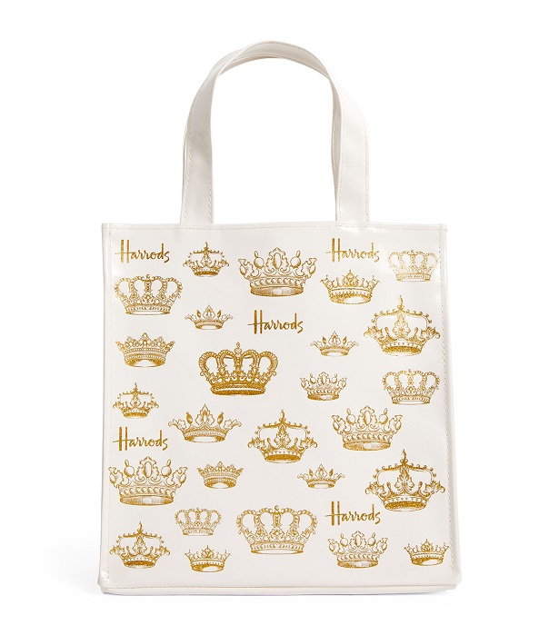 Harrods ไซส์เอส  รุ่น Small Crowns Shopper Bag (กระดุม)***พร้อมส่ง