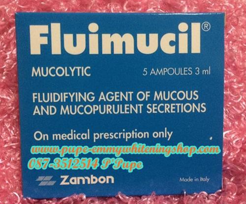 สารเร่งผิวขาว ร่วมกับกลูต้าฉีด ยี่ห้อ fluimucil (Italy) HOT สารเร่งผิวขาวใช้ฉีดร่วมด้วยกับ กลูต้าไธโอน ได้ทุกรุ่นทุกชนิดเห็นผลไวรวดเร็วคะ