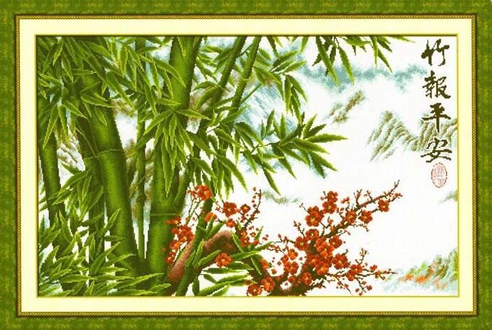 ป่าไผ่ ต้นไผ่ bamboo (ไม่พิมพ์ลาย)