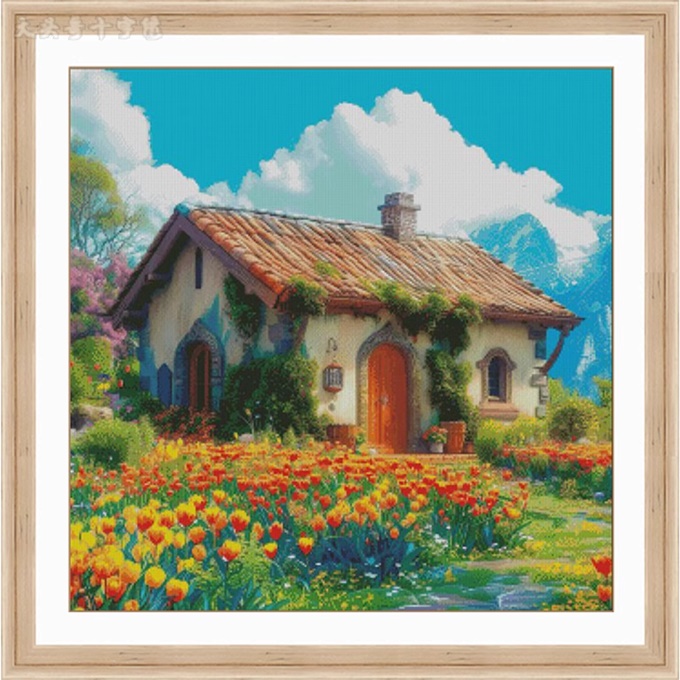 Flower house (พิมพ์ลาย)