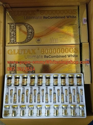 Glutax 8000000GSแบรนด์ยอดนิยมที่สุดด้วยกลูต้าไธโอน 8,000,000 กรัมพื้นฟูผิวให้ขาวกระจ่างใส ลดฝ้า กระ ริ้วรอย ลดสิว และที่สำคัญมีคุณสมบัต