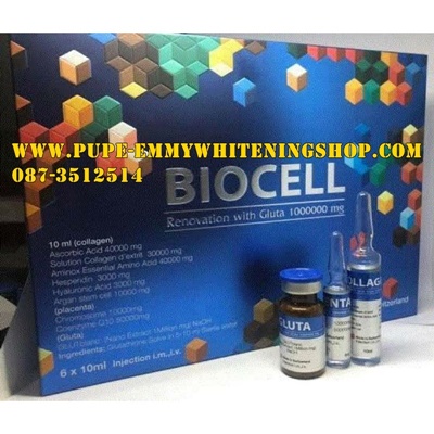 BIOCELL Gluta 1,000,000 mg.ผลิตแบบนาโนเทคโนโลยีสร้างความกระจ่างใส ขาวแบบธรรมชาติ ช่วยเรื่องจุดด่างดำ ล้างสารตกค้างในร่างกายโดยเฉพาะที่ 