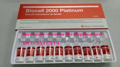 Biocell 2000 Platinium Collagen + Nano Vit. Cทันสมัยของบริษัท Biocell Laboratoireซึ่งต่อยอดจาก Collagen forte รุ่นเก่านำมาสู่ Biocell 2000 Platinium