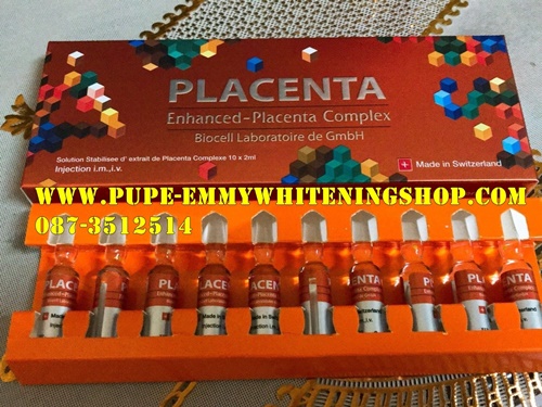 PLACENTA Enhanced Placenta Complex (SWISS)สกัดจากรกเด็กลดริ้วรอยจากอายุความเครียด ผิวเรียบเนียนดูอ่อนเยาว์และรูขุมขนดูเล็กลง ซ่อมแซมและสร้างเซลล์ใหม่