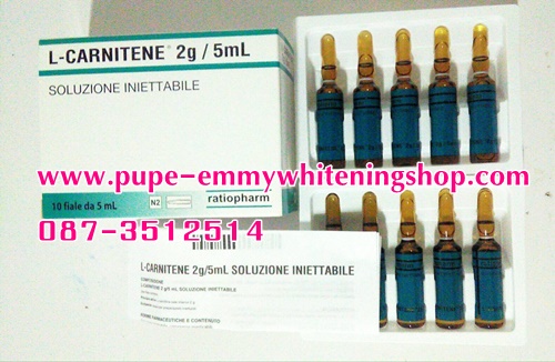 L-carnitine 2g/5ml 10ampลดน้ำหนักที่เห็นผลมากที่สุด พัฒนาจากตัว2G.นิยมสูงสุดสำหรับผู้ที่ต้องการลดน้ำหนักอย่างรวดเร็วทันใจปลอดภัย