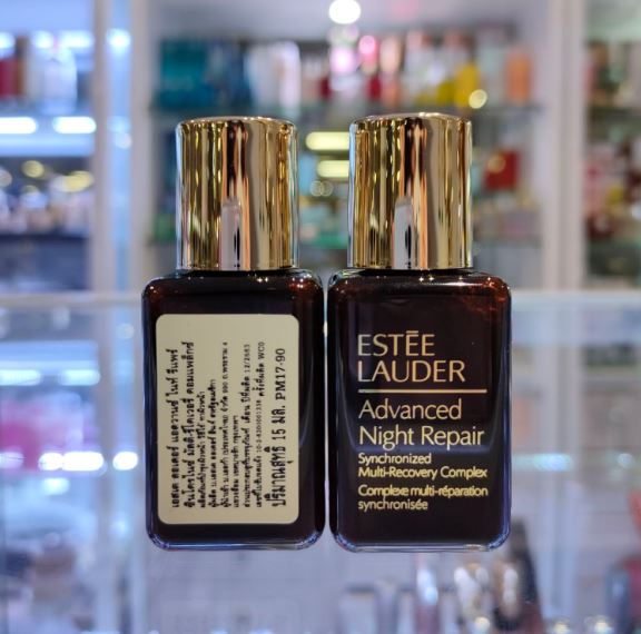 ESTEE LAUDER Advanced Night Repair Synchronized Multi-Recovery Complex ขนาดทดลอง 15 ml. เซรั่มฟื้นบำรุงผิวยามค่ำคืนอันดับ1 ด้วยพลังแห่งการฟื้นบำรุงผิวอย่างรวดเร็วสู่ผิวใหม่ที่ดูอ่อนเยาว์ ด้วยสูตรใหม่ ปี 2020 เซรั่มสูตรก้าวล้ำ ช่วยฟื้นบำรุงเส้นริ้