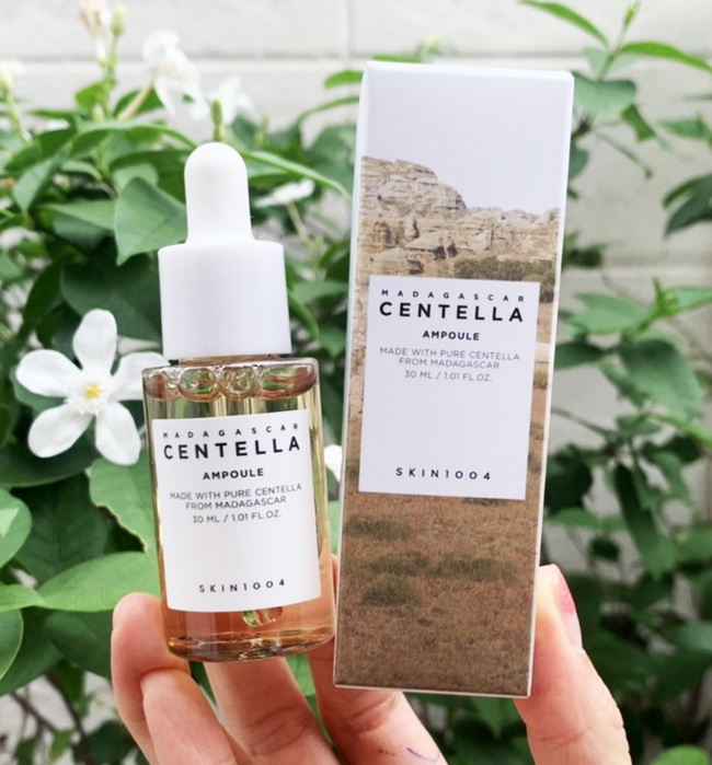 SKIN1004 Madagascar Centella Ampoule 30 ml. แอมพูลบำรุงผิว ฟื้นฟูปัญหาสิว ลดการอักเสบได้ดี ช่วยสมานแผลเร็วขึ้น ลดรอยแผลเป็น ลดรอยดำ-แดง