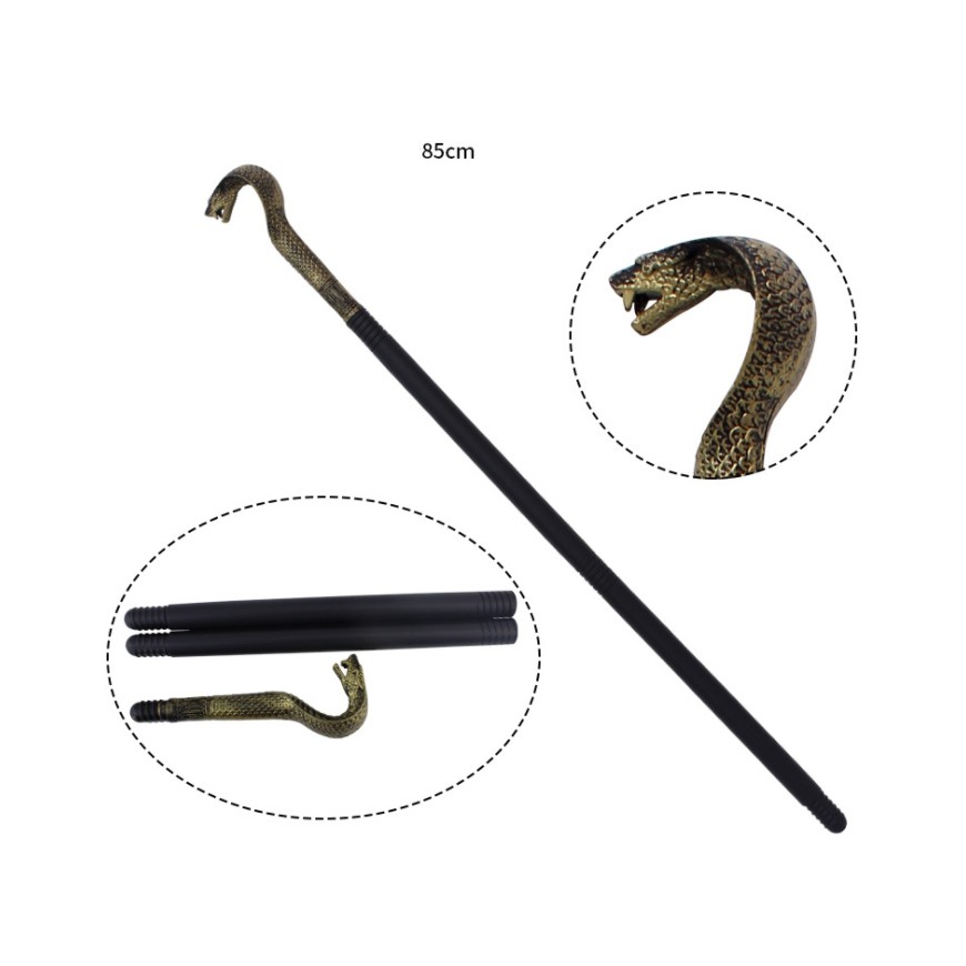 ++พร้อมส่ง++ไม้ยมทูต ไม้เท้างู ไม้เดวิล อาวุธฮาโลวีน ไม้หัวงูยมฑูต ไม้เท้าปิศาจ ไม้เท้าหัวงู 