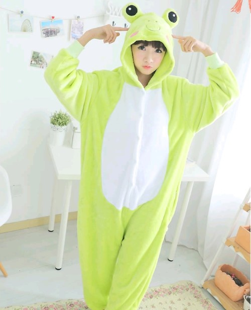 7C56 ชุดมาสคอต ชุดนอน ชุดแฟนซี กบ เคโระ เคโระ เครอปปี้ Mascot Kero Kero ...