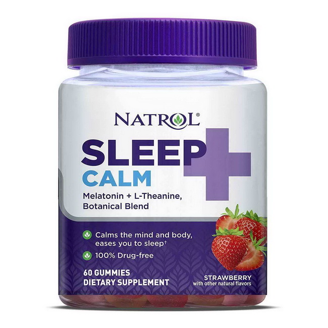 Natrol Sleep + Calm  60 Strawberry Gummies  ของแท้จาก US 100% วิตามินเม็ดกัมมี่นอนหลับ+ผ่อนคลาย รูปแบบเม็ดเจลลี่ รสสตรอเบอรี่ เคี้ยวหนึบ ทานง่าย มีส่วนผสมที่ทรงพลังของเมลาโnนิน ช่วยในการผ่อนคลาย นอนหลับง่าย ตื่นมาอย่างสดชื่น ปลอดโปร่ง ไม่มีอาการมึนงงเหมือ