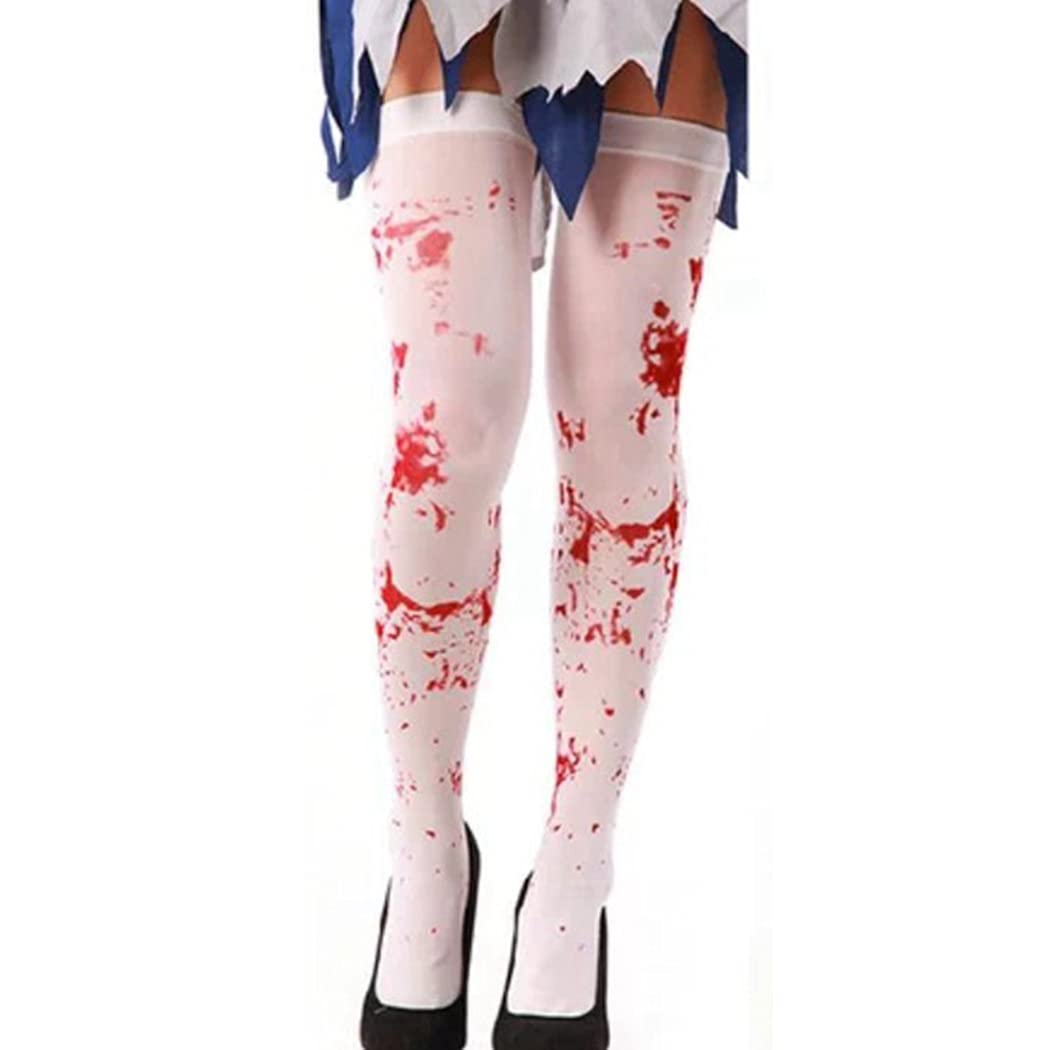 ++พร้อมส่ง++ถุงน่องเลือด ถุงน่องเปื้อนเลือด ถุงน่องฮาโลวีน ถุงน่องฮัลโลวีน Blood Stocking