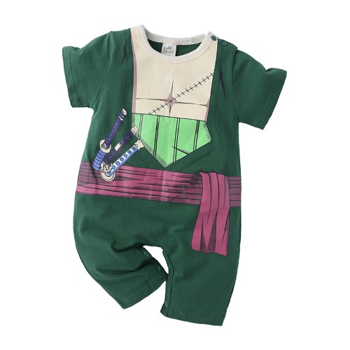7C124 ชุดเด็กเล็ก ชุดโซโร ของขวัญเยี่ยมคลอด ชุดวันพีซ Baby Zoro - Onepiece