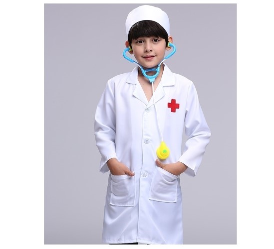 7C230.1 ชุดเด็ก ชุดหมอเด็ก ชุดพยาบาลเด็ก ชุดอาชีพเด็ก เสื้อกาวน์หมอ เสื้อกราวด์หมอเด็ก เสื้อกาวน์ Children Doctor Nurse Clothes