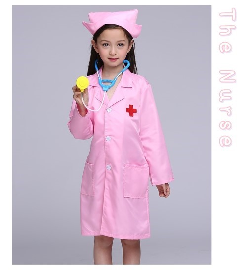 7C230.2 ชุดเด็ก ชุดหมอเด็ก ชุดพยาบาลเด็ก ชุดอาชีพเด็ก เสื้อกาวน์หมอ เสื้อกราวด์หมอเด็ก เสื้อกาวน์ Children Doctor Nurse Clothes