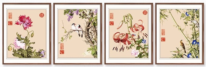 Flower and bird (พิมพ์ลาย)