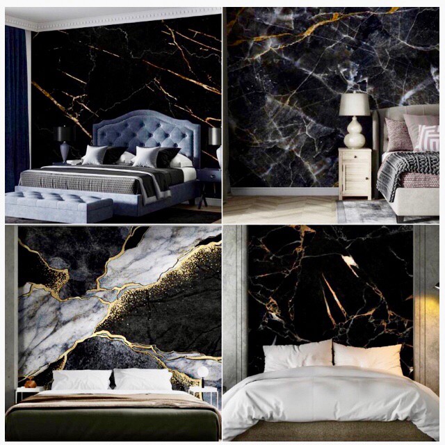 wallหินอ่อน สั่งพิมพ์ ตามขนาดผนังเลย แคนวาส เหนียว สีทนนาน