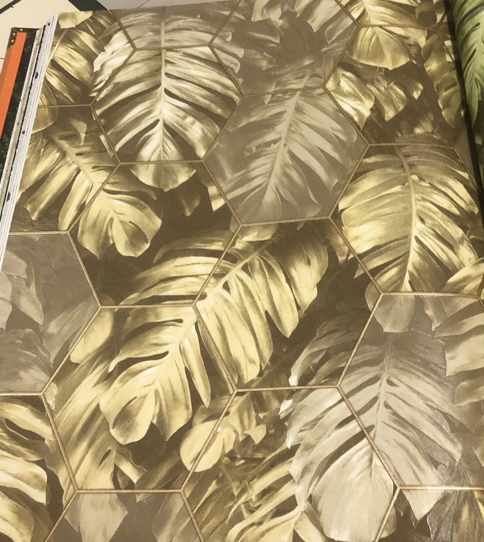 wallใบไม้  ม้วนใหญ่  15.6 ตารางเมตร กว้าง 1.06 m ยาว 15.6 m  esq