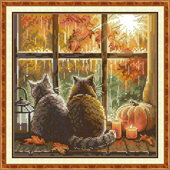 Autumn cats (ไม่พิมพ์/พิมพ์ลาย)
